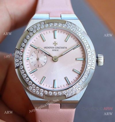 Swiss Made Vacheron Constantin Overseas 2300V Pink Dial Automatic Watch 37mm